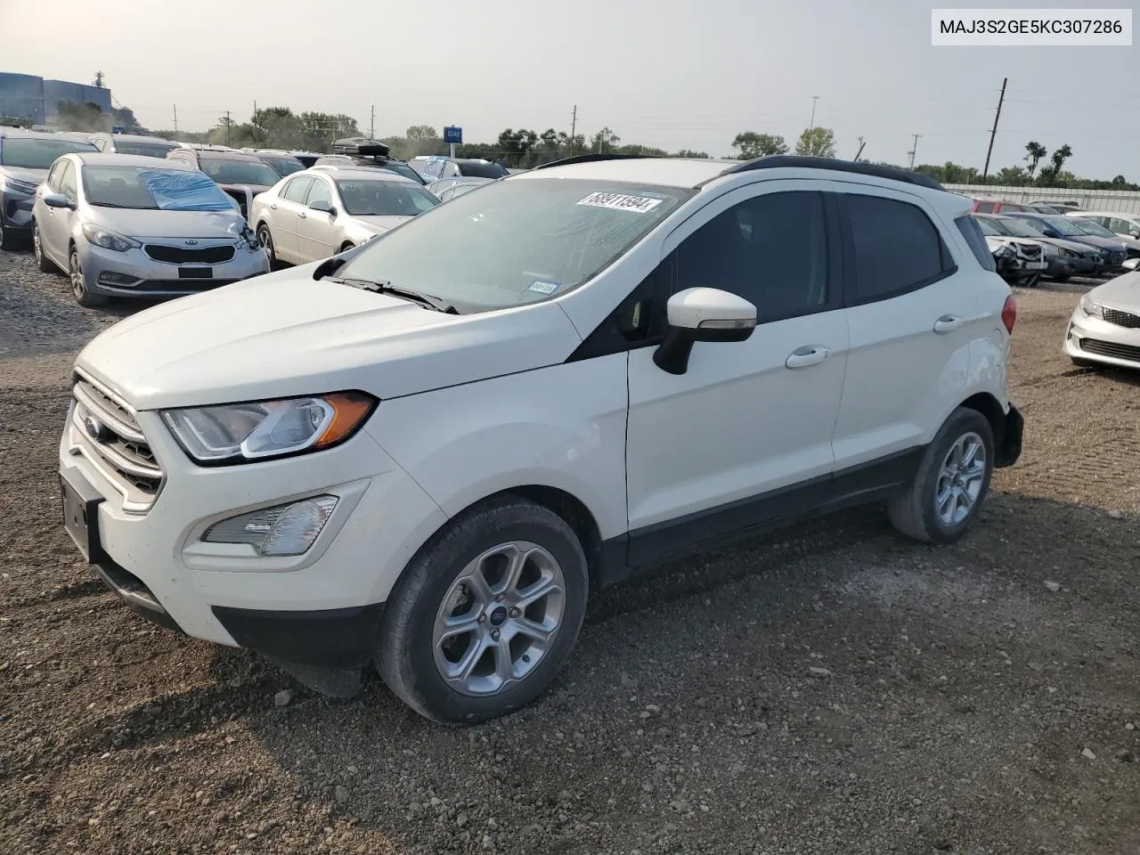 2019 Ford Ecosport Se VIN: MAJ3S2GE5KC307286 Lot: 68911594