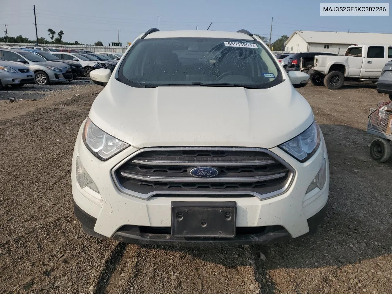 2019 Ford Ecosport Se VIN: MAJ3S2GE5KC307286 Lot: 68911594