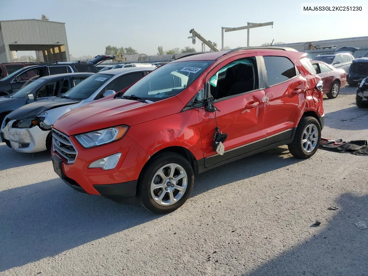 2019 Ford Ecosport Se VIN: MAJ6S3GL2KC251230 Lot: 68940324