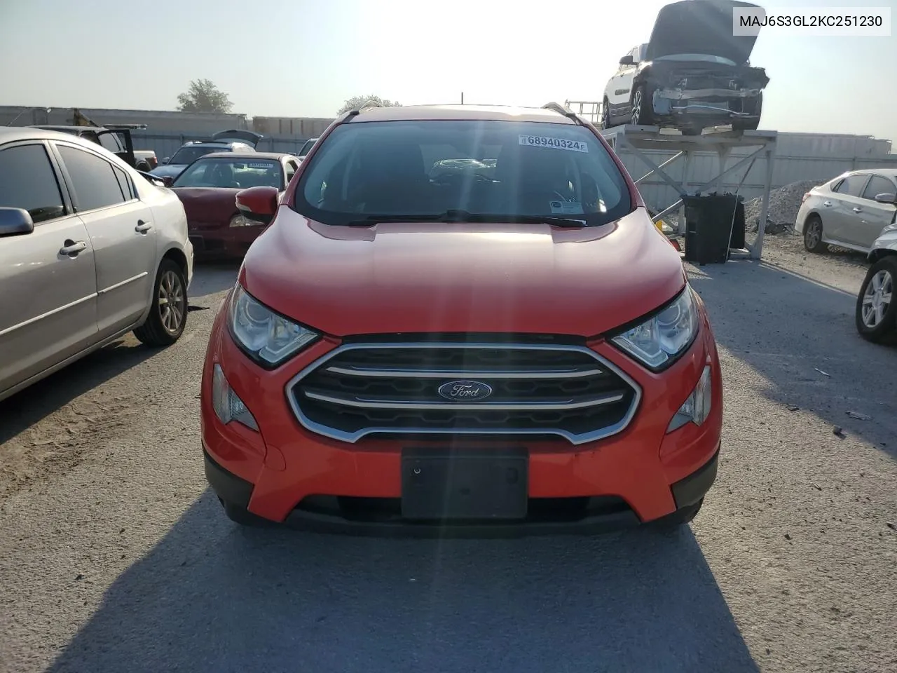 2019 Ford Ecosport Se VIN: MAJ6S3GL2KC251230 Lot: 68940324