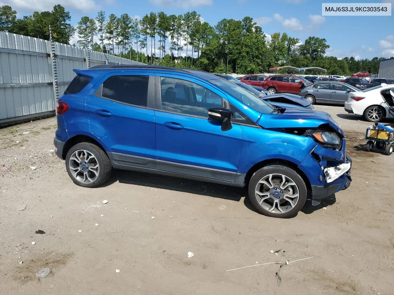 2019 Ford Ecosport Ses VIN: MAJ6S3JL9KC303543 Lot: 69416394