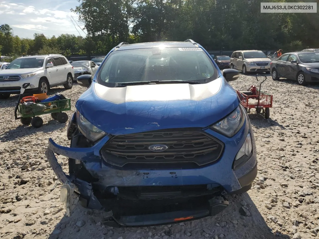 2019 Ford Ecosport Ses VIN: MAJ6S3JL0KC302281 Lot: 69585004