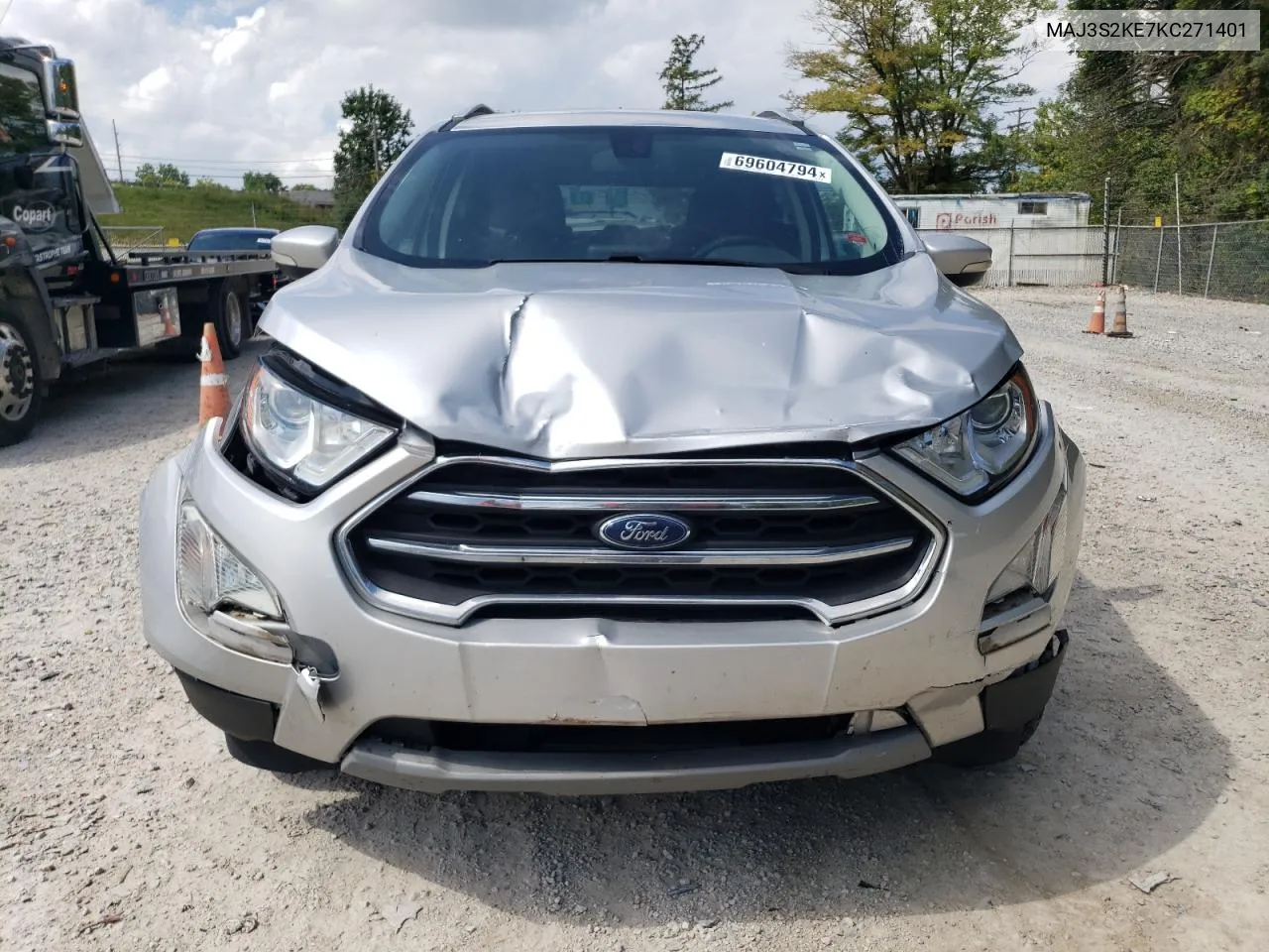 2019 Ford Ecosport Titanium VIN: MAJ3S2KE7KC271401 Lot: 69604794