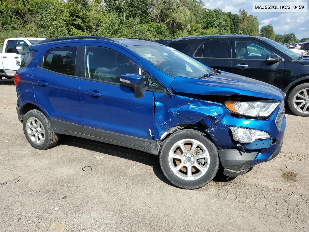 2019 Ford Ecosport Se VIN: MAJ6S3GL1KC310459 Lot: 69966334