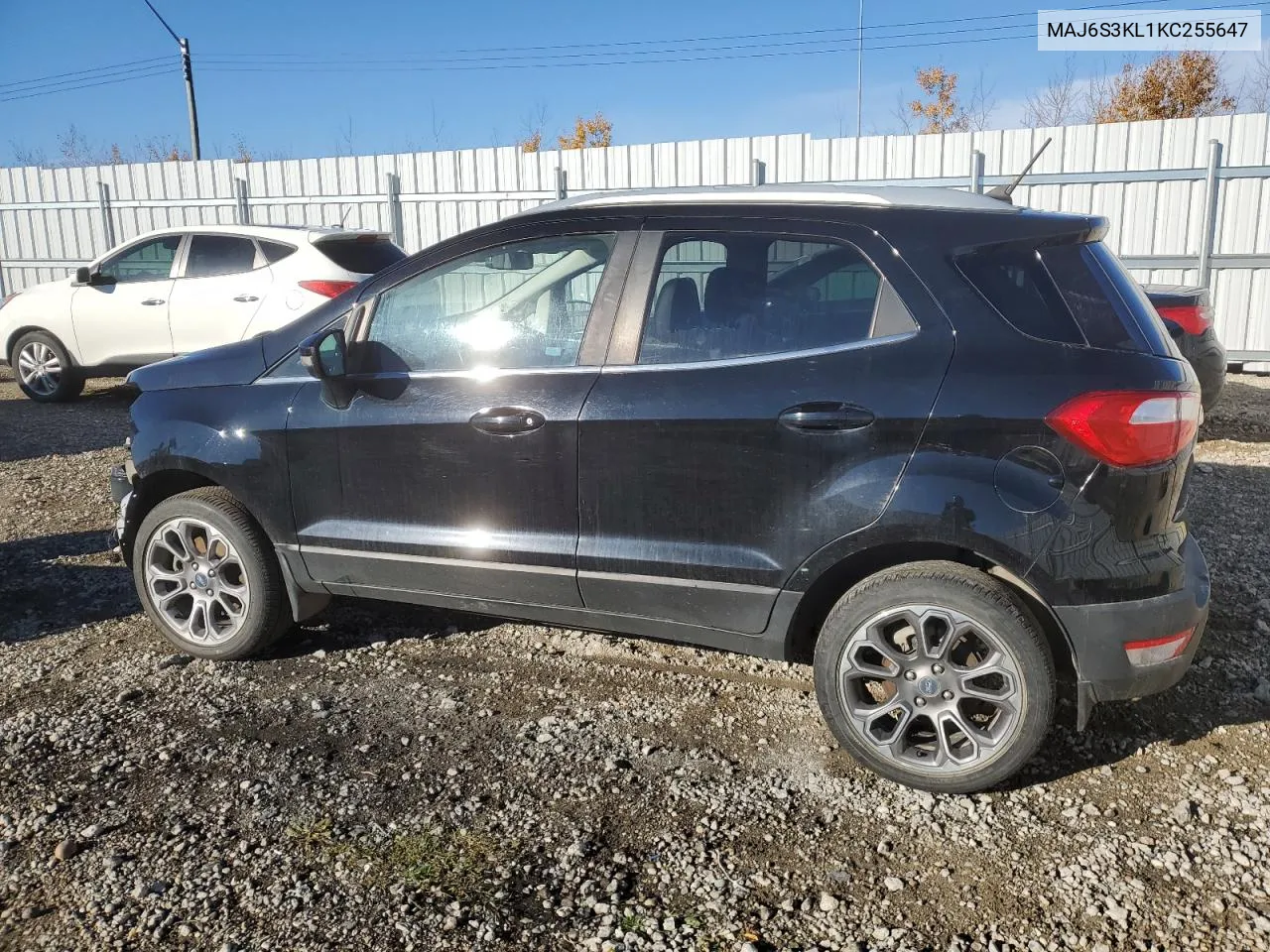 2019 Ford Ecosport Titanium VIN: MAJ6S3KL1KC255647 Lot: 70304474