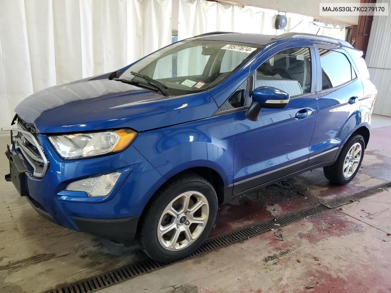 2019 Ford Ecosport Se VIN: MAJ6S3GL7KC279170 Lot: 70577674