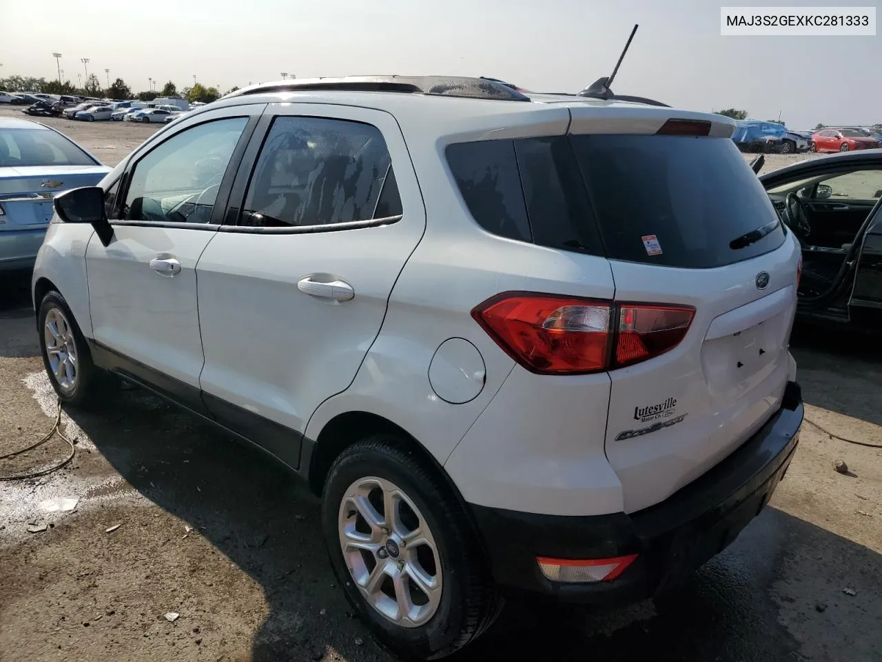 2019 Ford Ecosport Se VIN: MAJ3S2GEXKC281333 Lot: 70858344