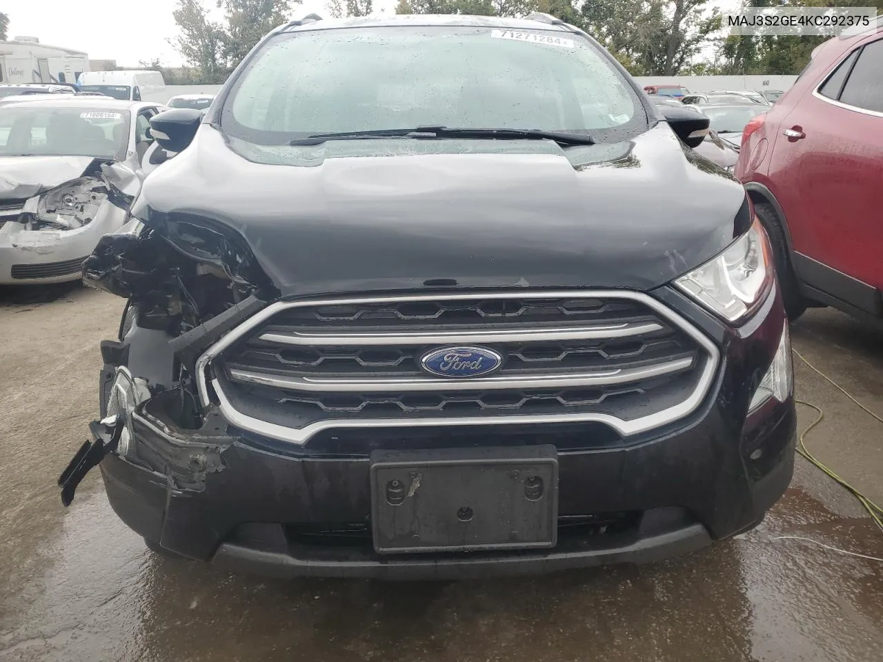 2019 Ford Ecosport Se VIN: MAJ3S2GE4KC292375 Lot: 71271284