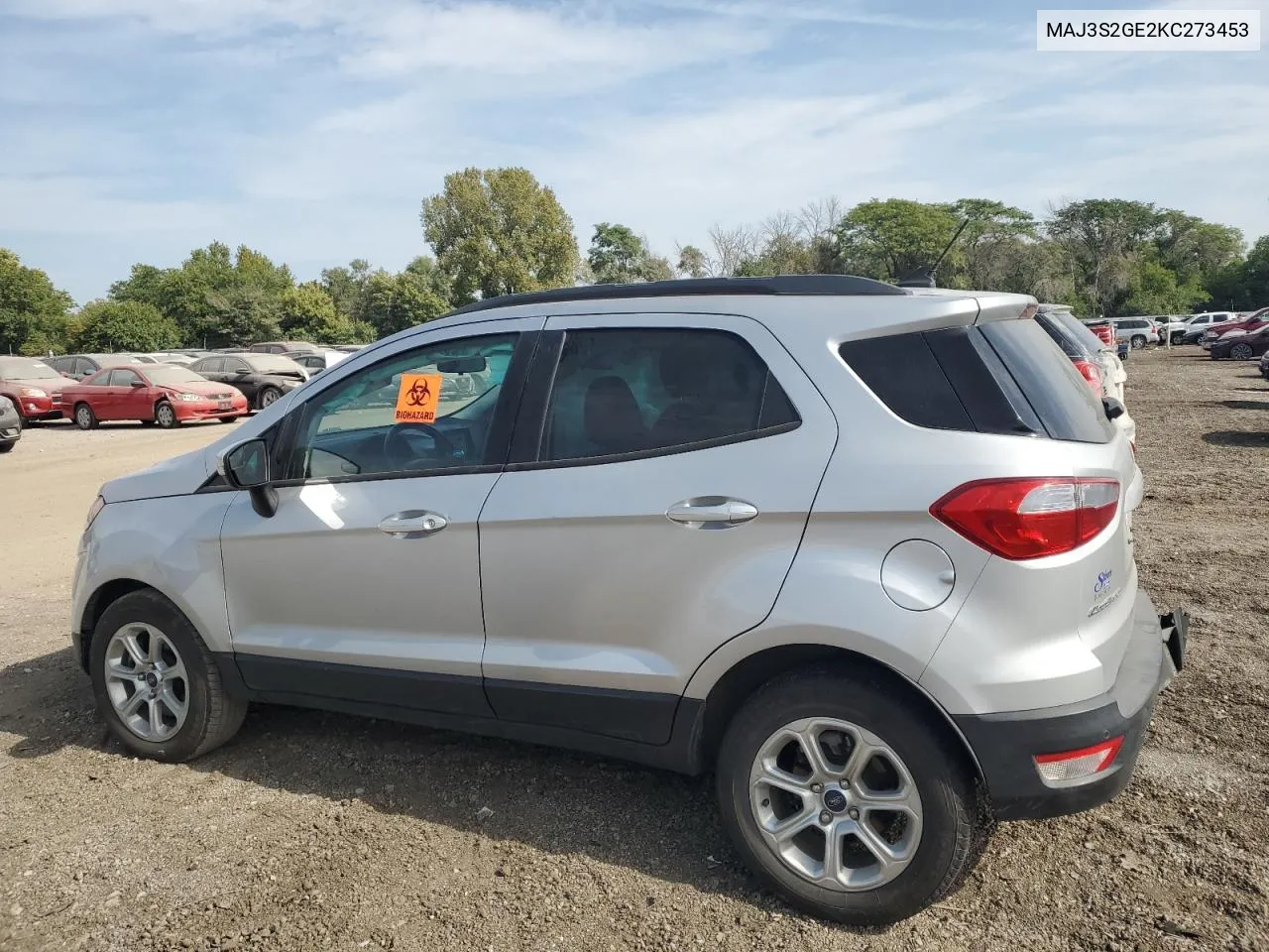 2019 Ford Ecosport Se VIN: MAJ3S2GE2KC273453 Lot: 71407884