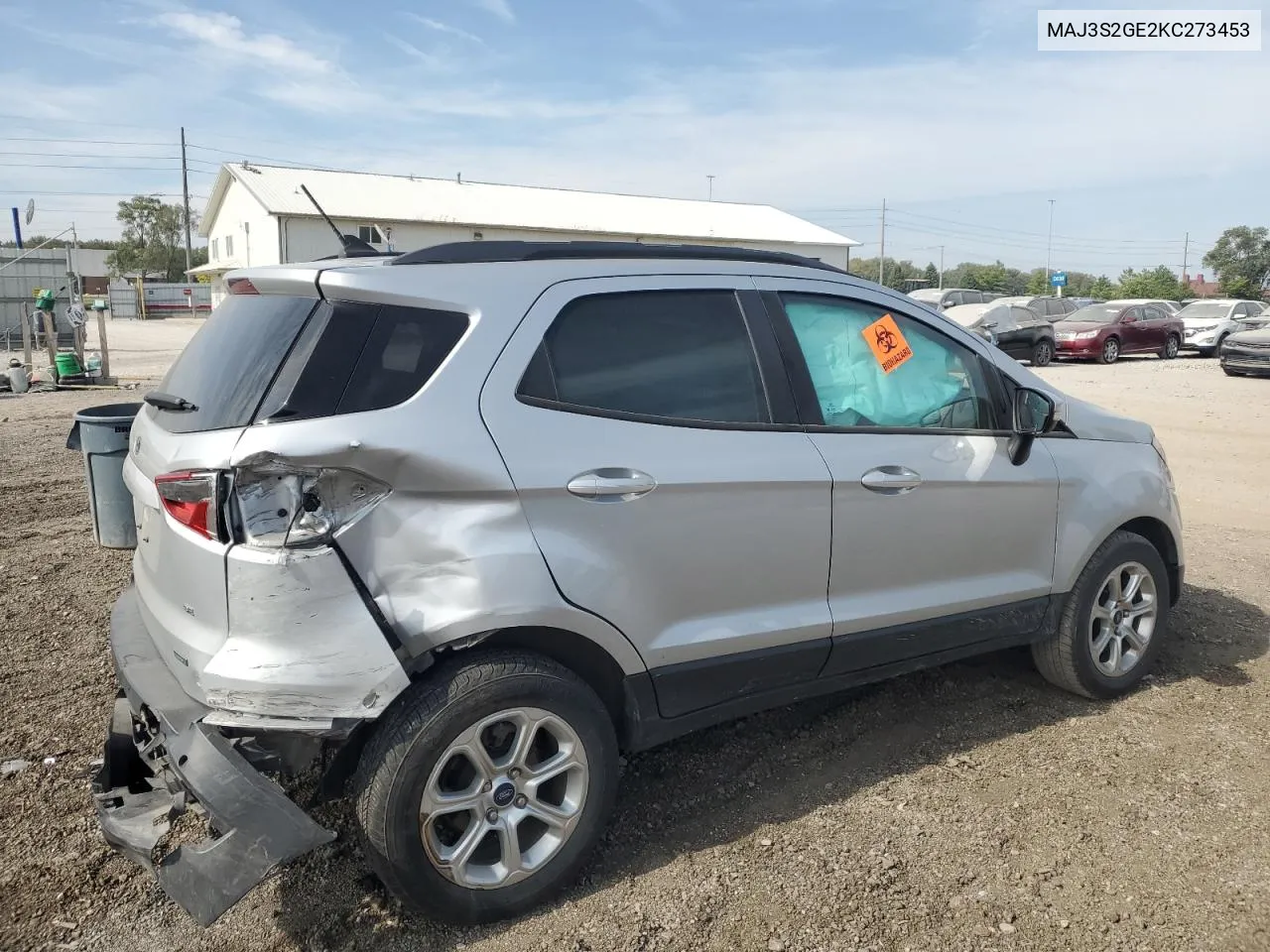 2019 Ford Ecosport Se VIN: MAJ3S2GE2KC273453 Lot: 71407884