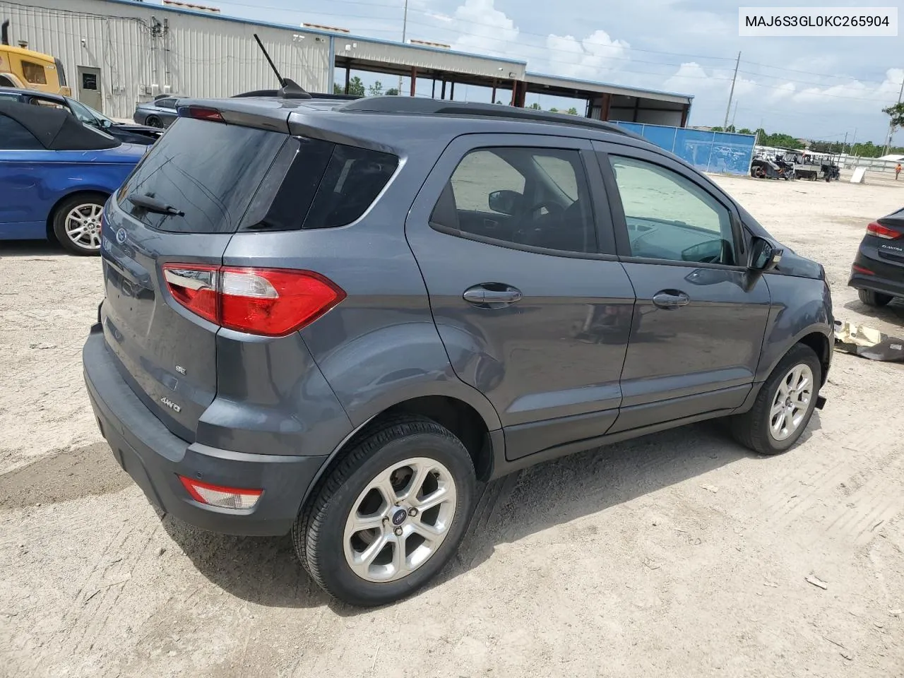 2019 Ford Ecosport Se VIN: MAJ6S3GL0KC265904 Lot: 71419894