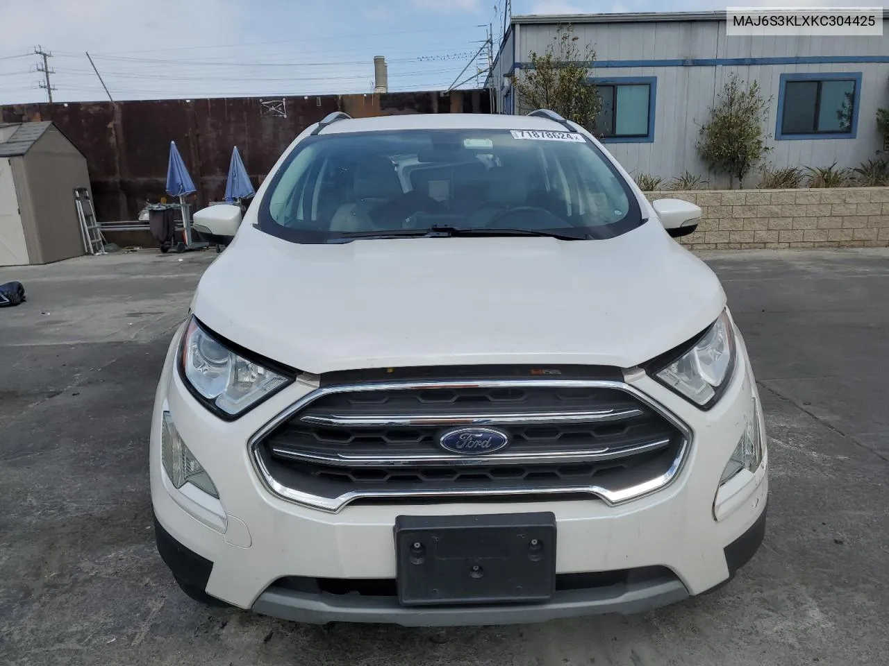 2019 Ford Ecosport Titanium VIN: MAJ6S3KLXKC304425 Lot: 71878624