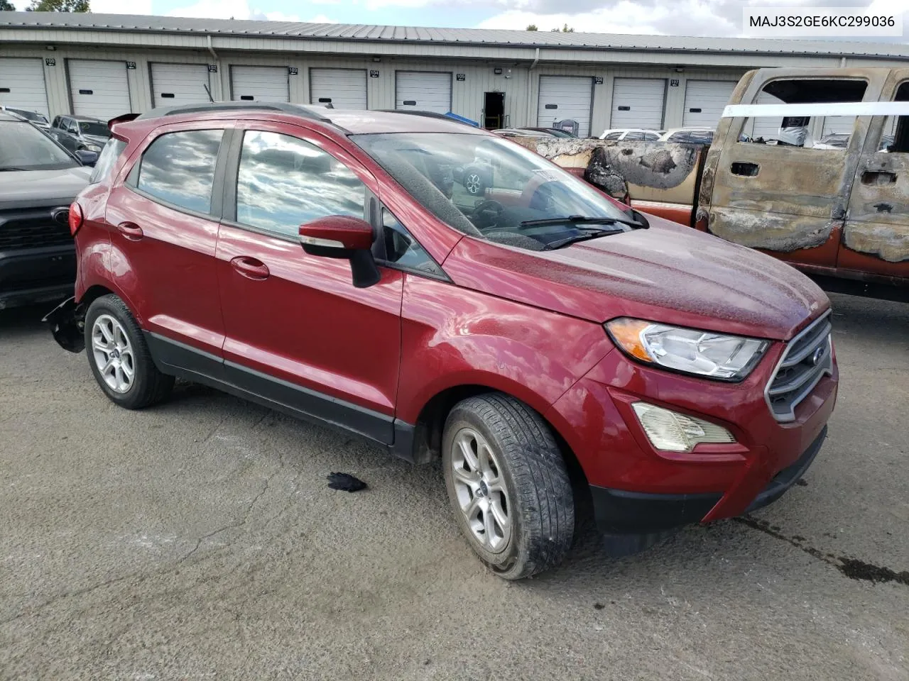 2019 Ford Ecosport Se VIN: MAJ3S2GE6KC299036 Lot: 72024394