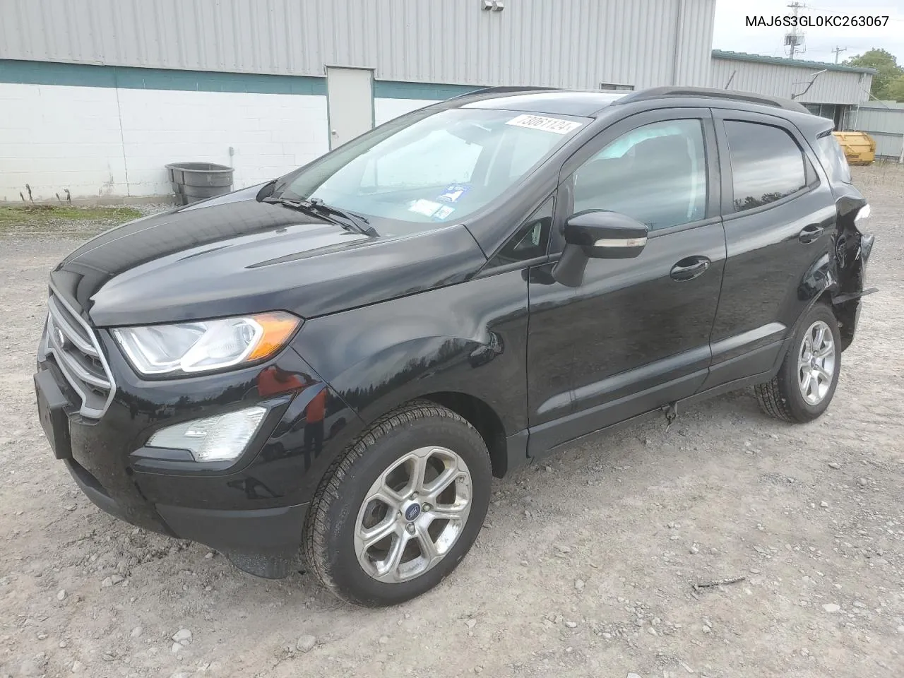 2019 Ford Ecosport Se VIN: MAJ6S3GL0KC263067 Lot: 73061124