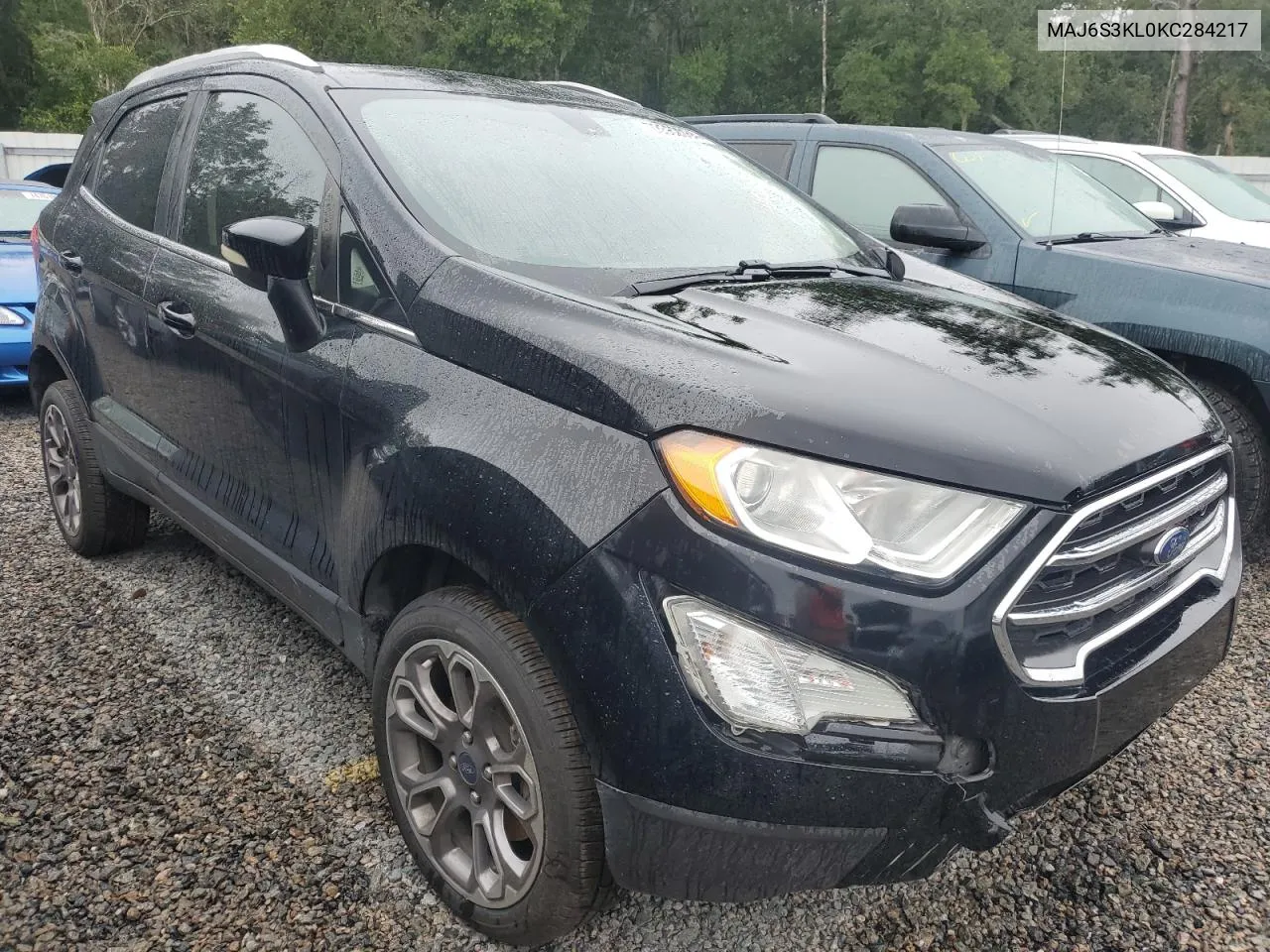 2019 Ford Ecosport Titanium VIN: MAJ6S3KL0KC284217 Lot: 73582084