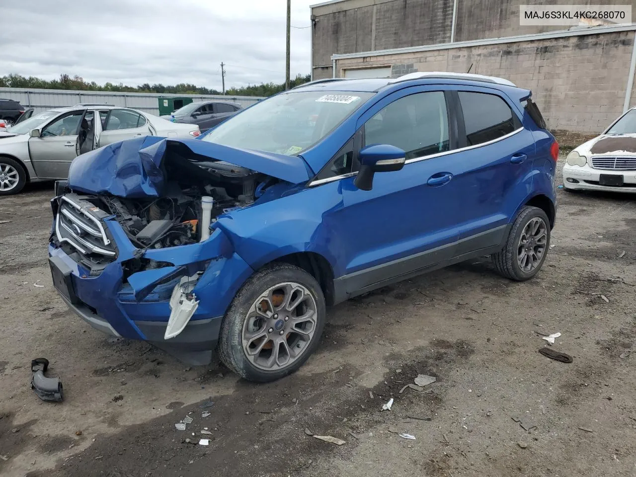 2019 Ford Ecosport Titanium VIN: MAJ6S3KL4KC268070 Lot: 74058004