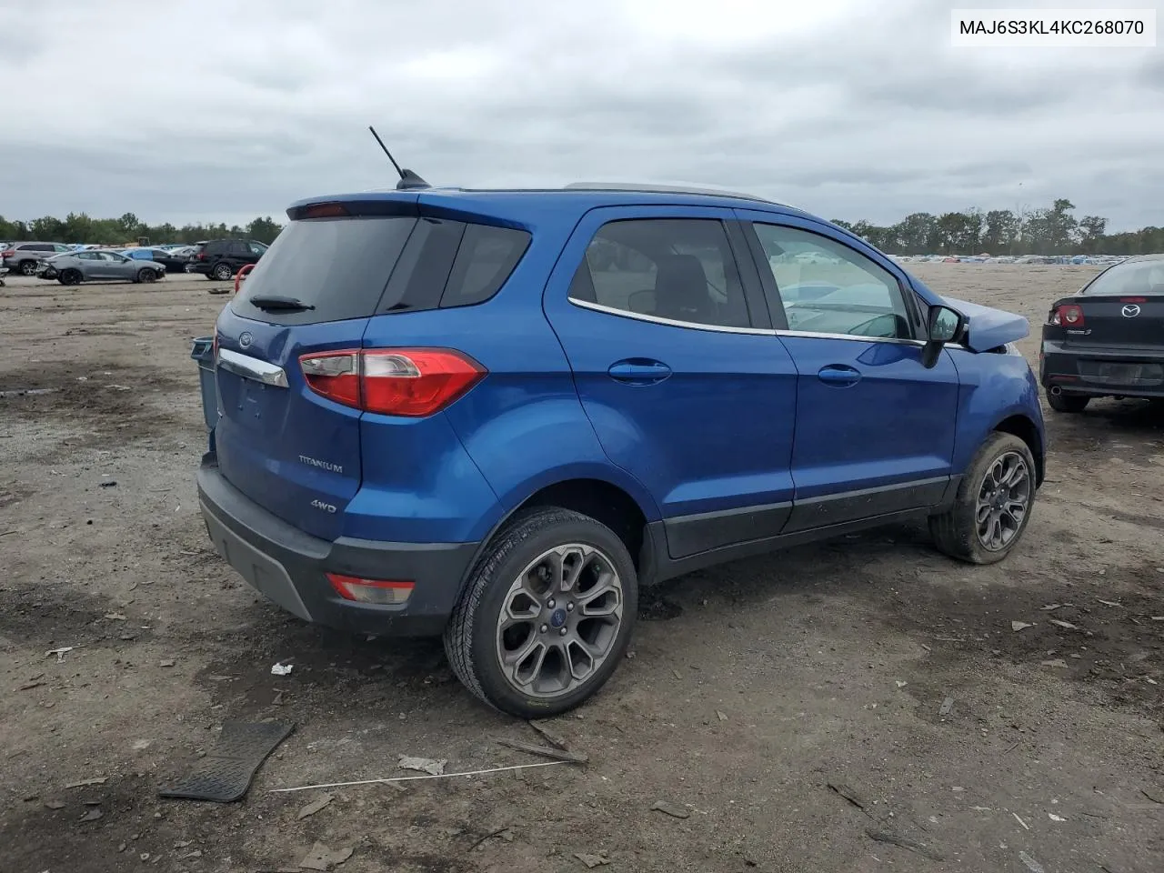 2019 Ford Ecosport Titanium VIN: MAJ6S3KL4KC268070 Lot: 74058004