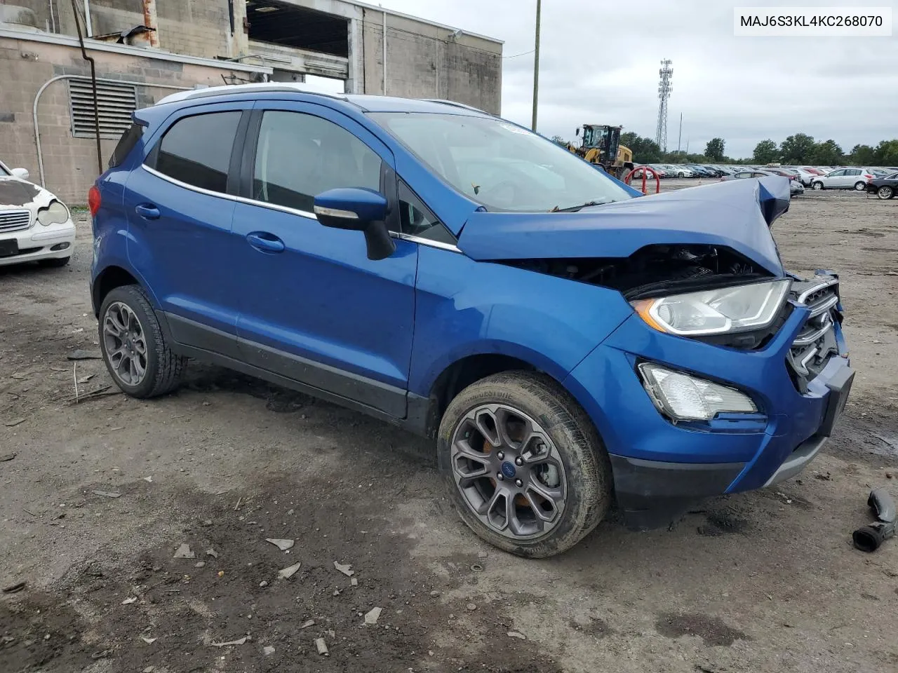 2019 Ford Ecosport Titanium VIN: MAJ6S3KL4KC268070 Lot: 74058004