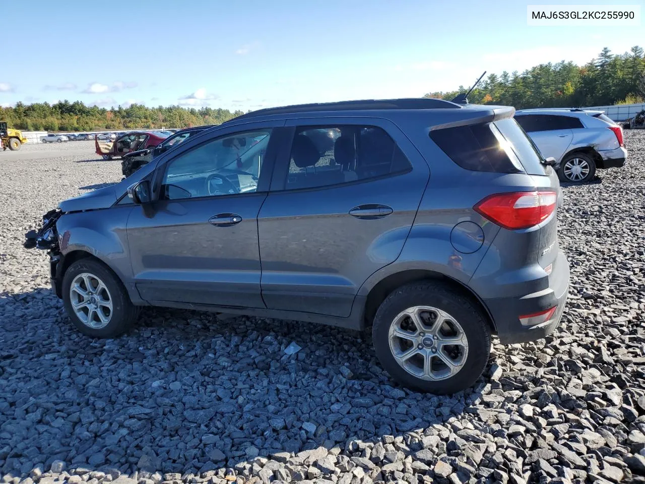 2019 Ford Ecosport Se VIN: MAJ6S3GL2KC255990 Lot: 74282284