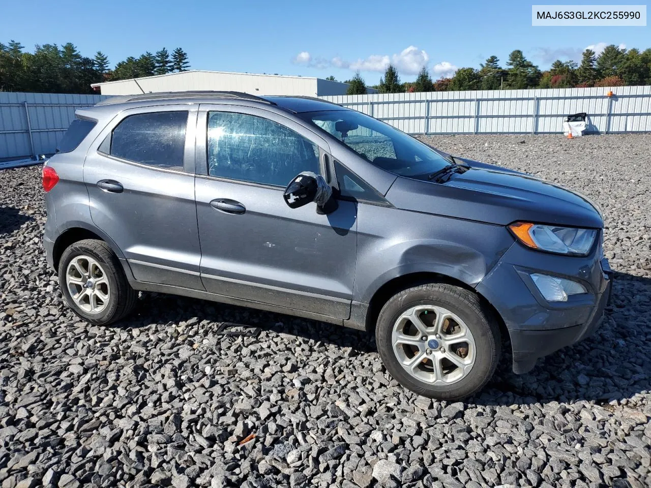 2019 Ford Ecosport Se VIN: MAJ6S3GL2KC255990 Lot: 74282284