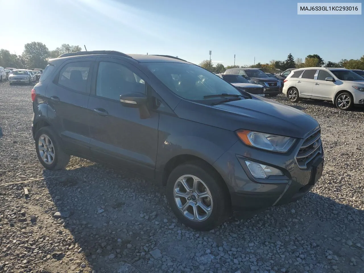 2019 Ford Ecosport Se VIN: MAJ6S3GL1KC293016 Lot: 74315674