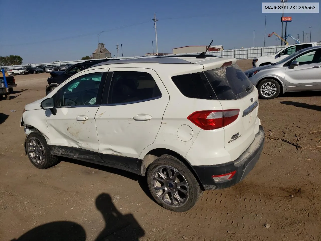 2019 Ford Ecosport Titanium VIN: MAJ6S3KL2KC296563 Lot: 74514934