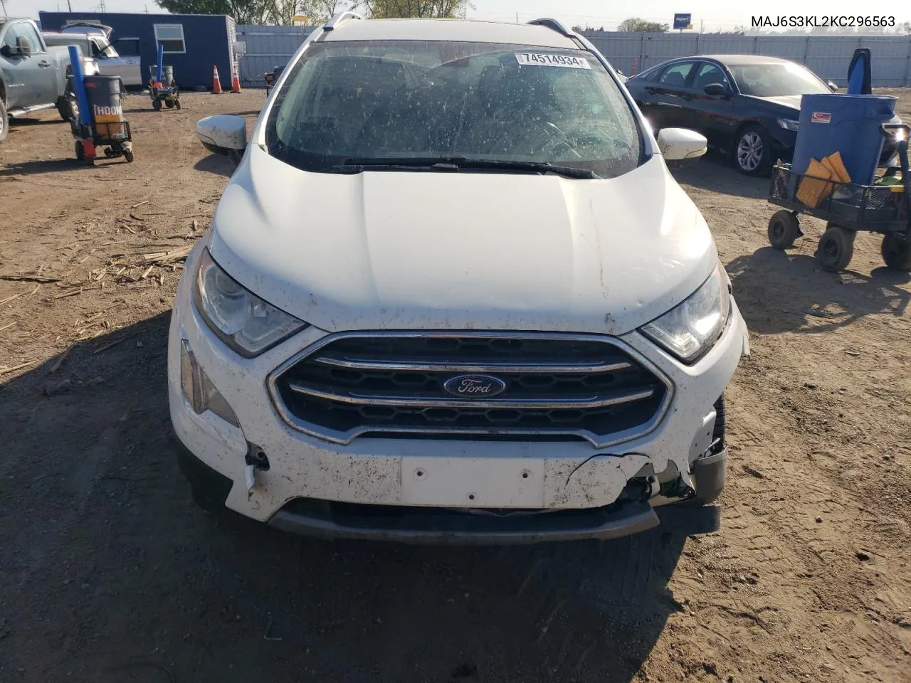 2019 Ford Ecosport Titanium VIN: MAJ6S3KL2KC296563 Lot: 74514934