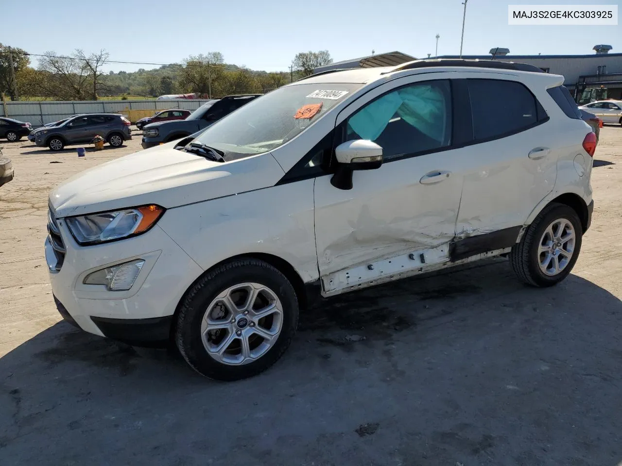 2019 Ford Ecosport Se VIN: MAJ3S2GE4KC303925 Lot: 74710094