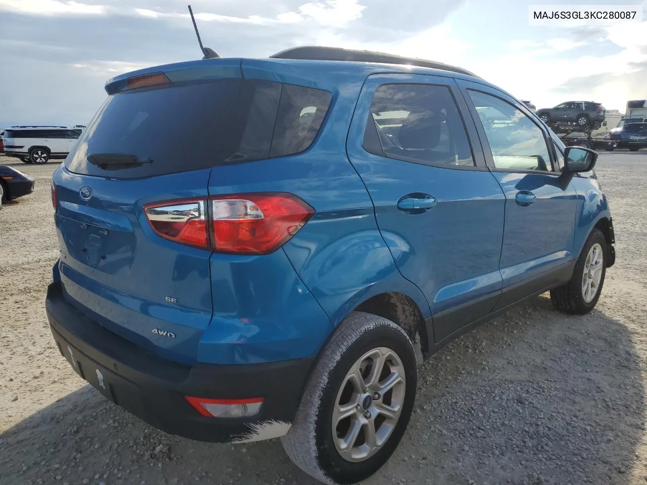 2019 Ford Ecosport Se VIN: MAJ6S3GL3KC280087 Lot: 74749174