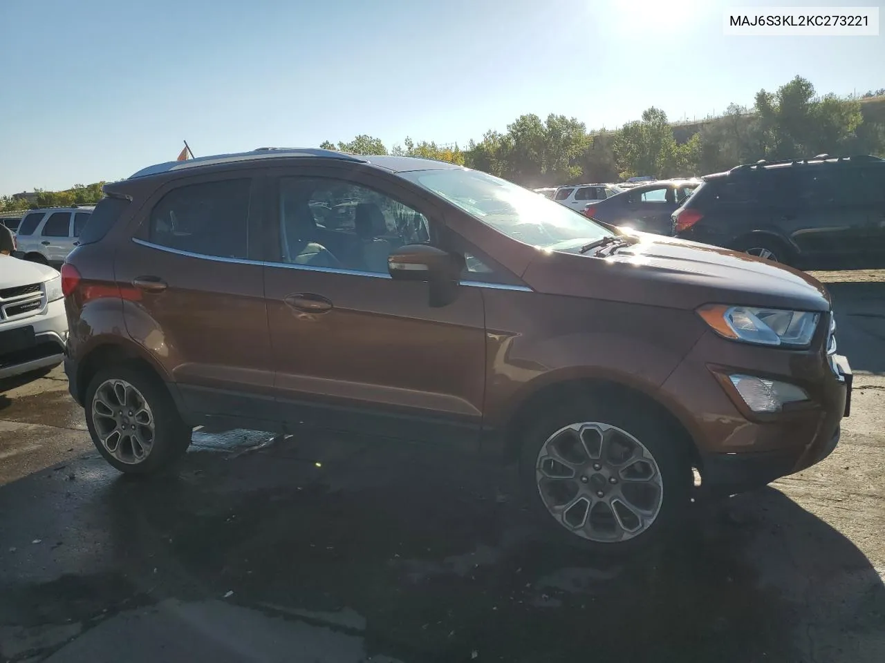 2019 Ford Ecosport Titanium VIN: MAJ6S3KL2KC273221 Lot: 74782164