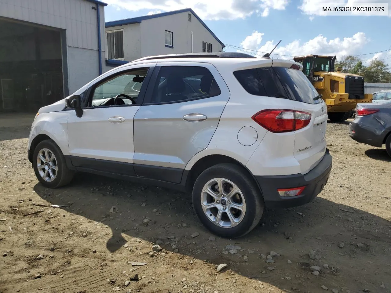 2019 Ford Ecosport Se VIN: MAJ6S3GL2KC301379 Lot: 74810874