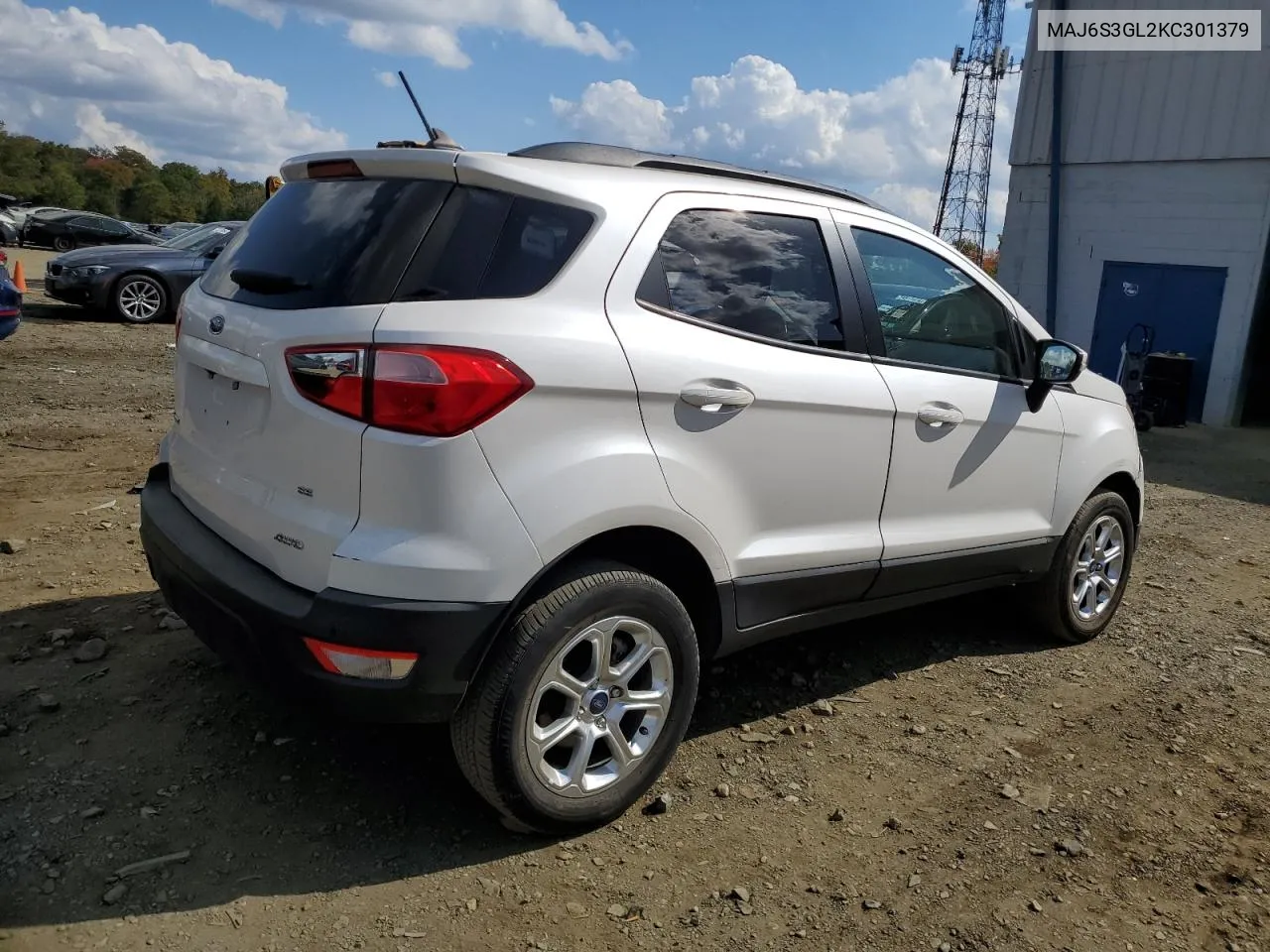 2019 Ford Ecosport Se VIN: MAJ6S3GL2KC301379 Lot: 74810874