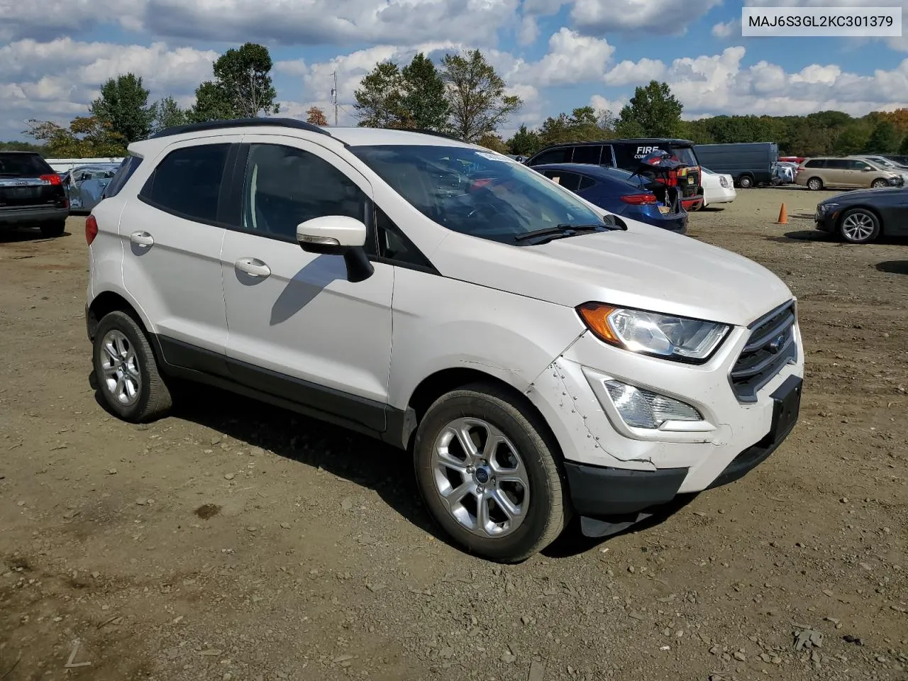 2019 Ford Ecosport Se VIN: MAJ6S3GL2KC301379 Lot: 74810874