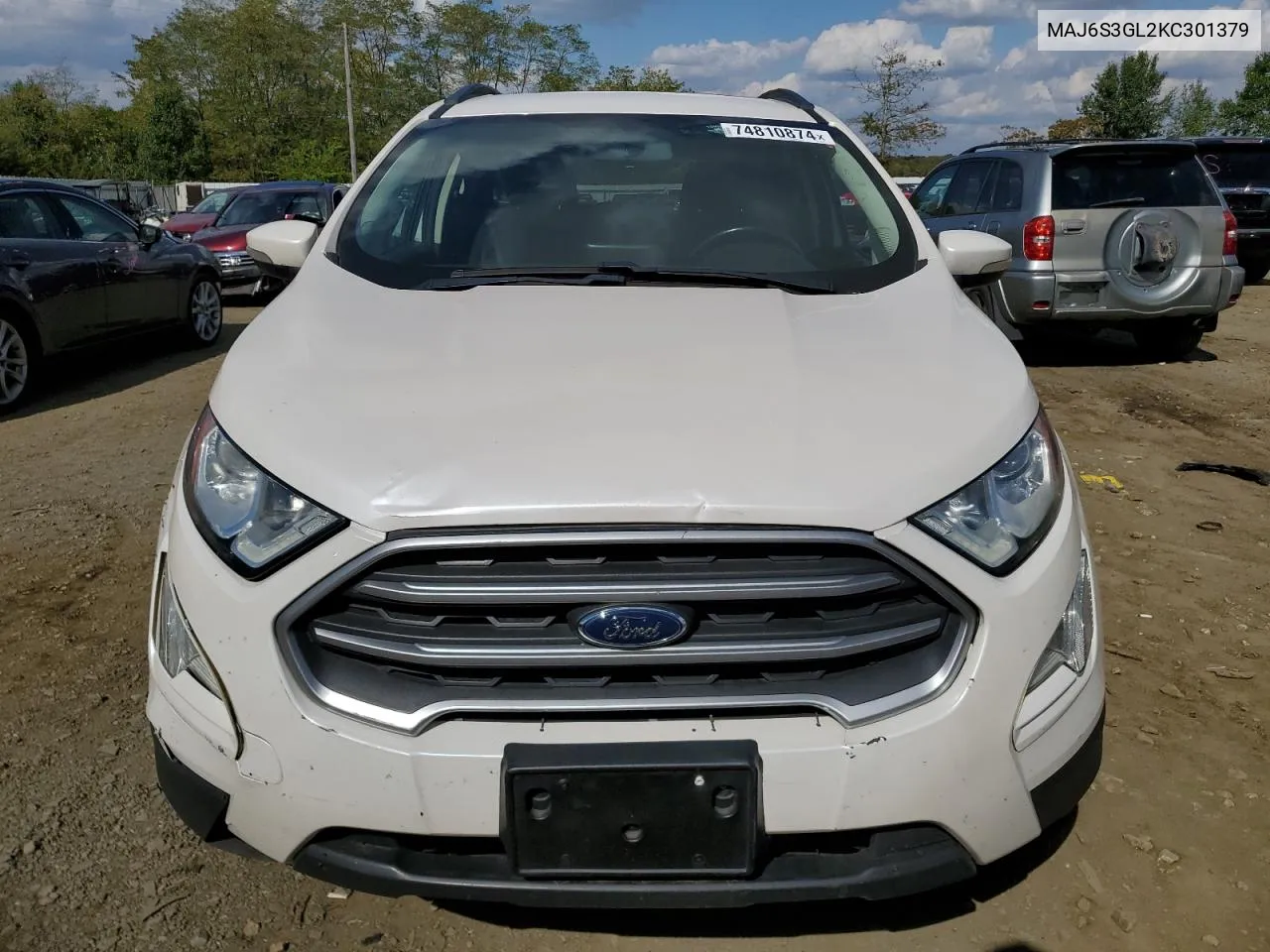 2019 Ford Ecosport Se VIN: MAJ6S3GL2KC301379 Lot: 74810874