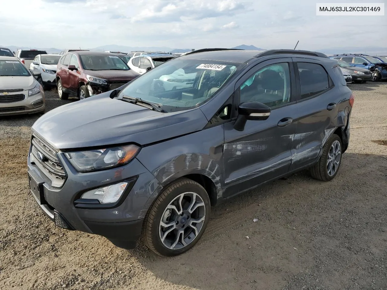 2019 Ford Ecosport Ses VIN: MAJ6S3JL2KC301469 Lot: 74884154