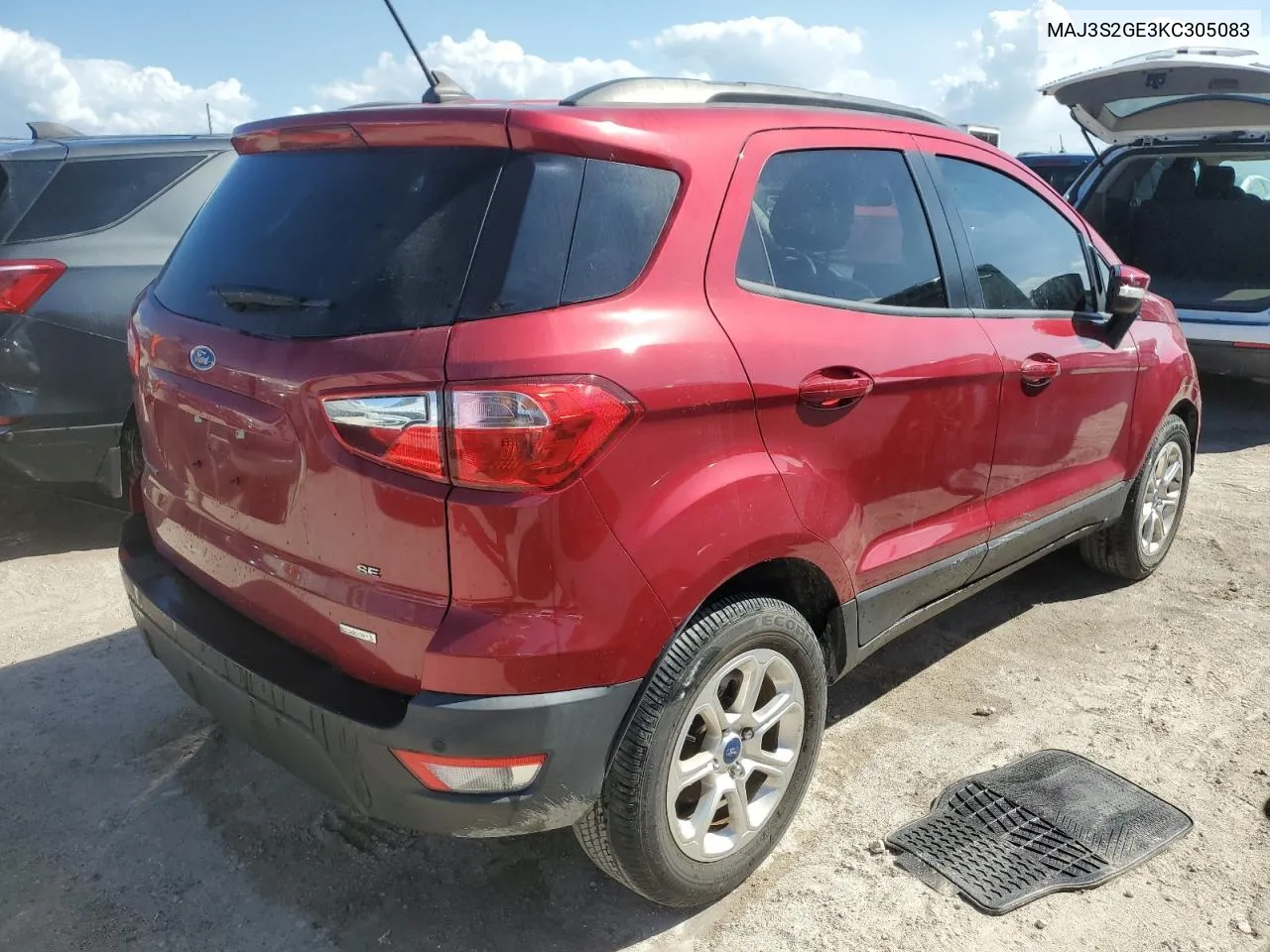 2019 Ford Ecosport Se VIN: MAJ3S2GE3KC305083 Lot: 75014604