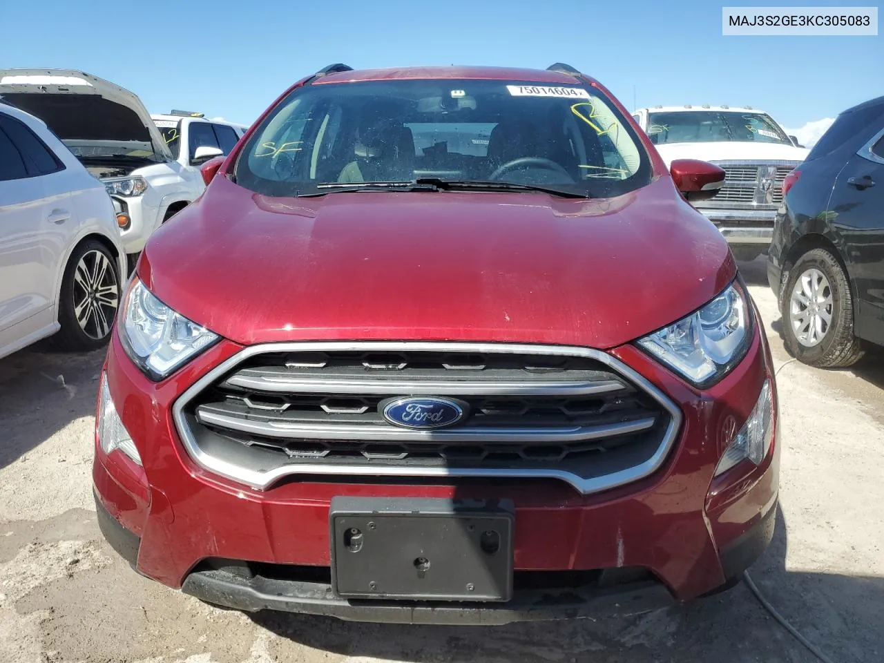 2019 Ford Ecosport Se VIN: MAJ3S2GE3KC305083 Lot: 75014604