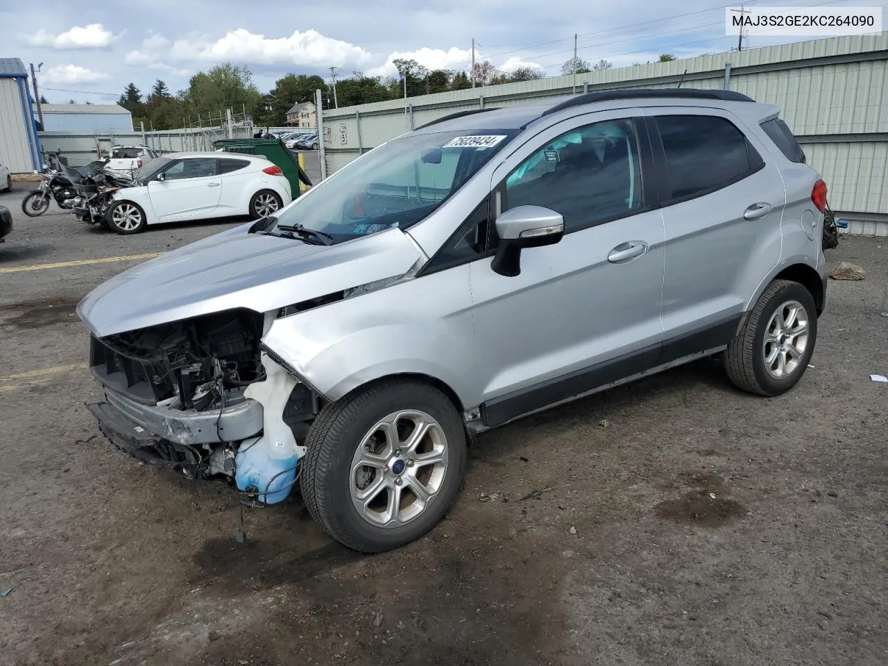 2019 Ford Ecosport Se VIN: MAJ3S2GE2KC264090 Lot: 75039434