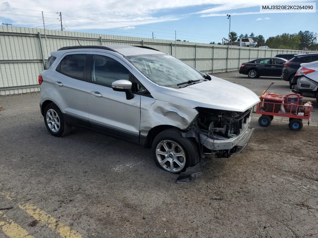 2019 Ford Ecosport Se VIN: MAJ3S2GE2KC264090 Lot: 75039434