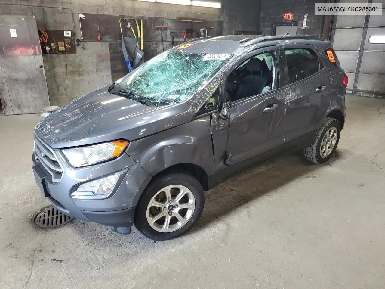 2019 Ford Ecosport Se VIN: MAJ6S3GL4KC285301 Lot: 75893654