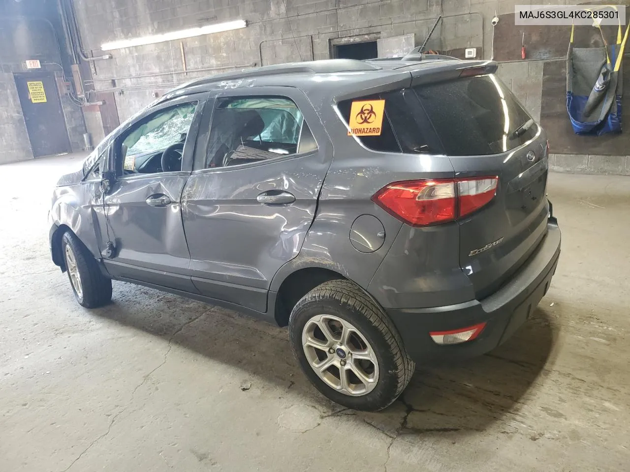 2019 Ford Ecosport Se VIN: MAJ6S3GL4KC285301 Lot: 75893654