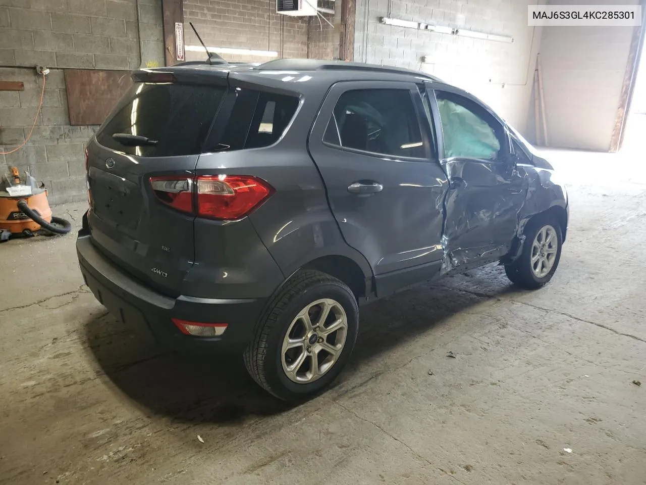 2019 Ford Ecosport Se VIN: MAJ6S3GL4KC285301 Lot: 75893654