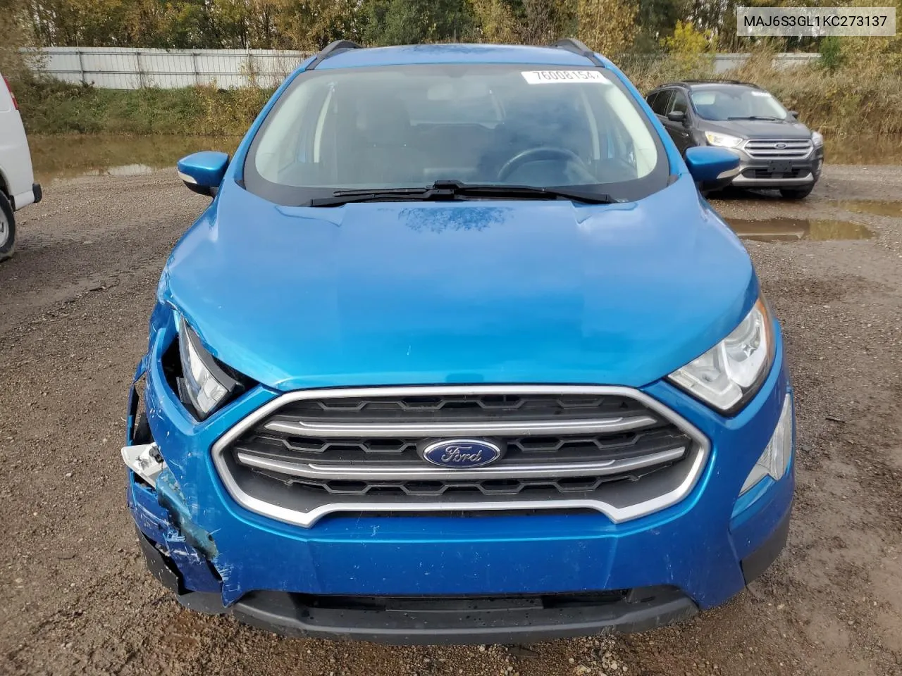 2019 Ford Ecosport Se VIN: MAJ6S3GL1KC273137 Lot: 76008154