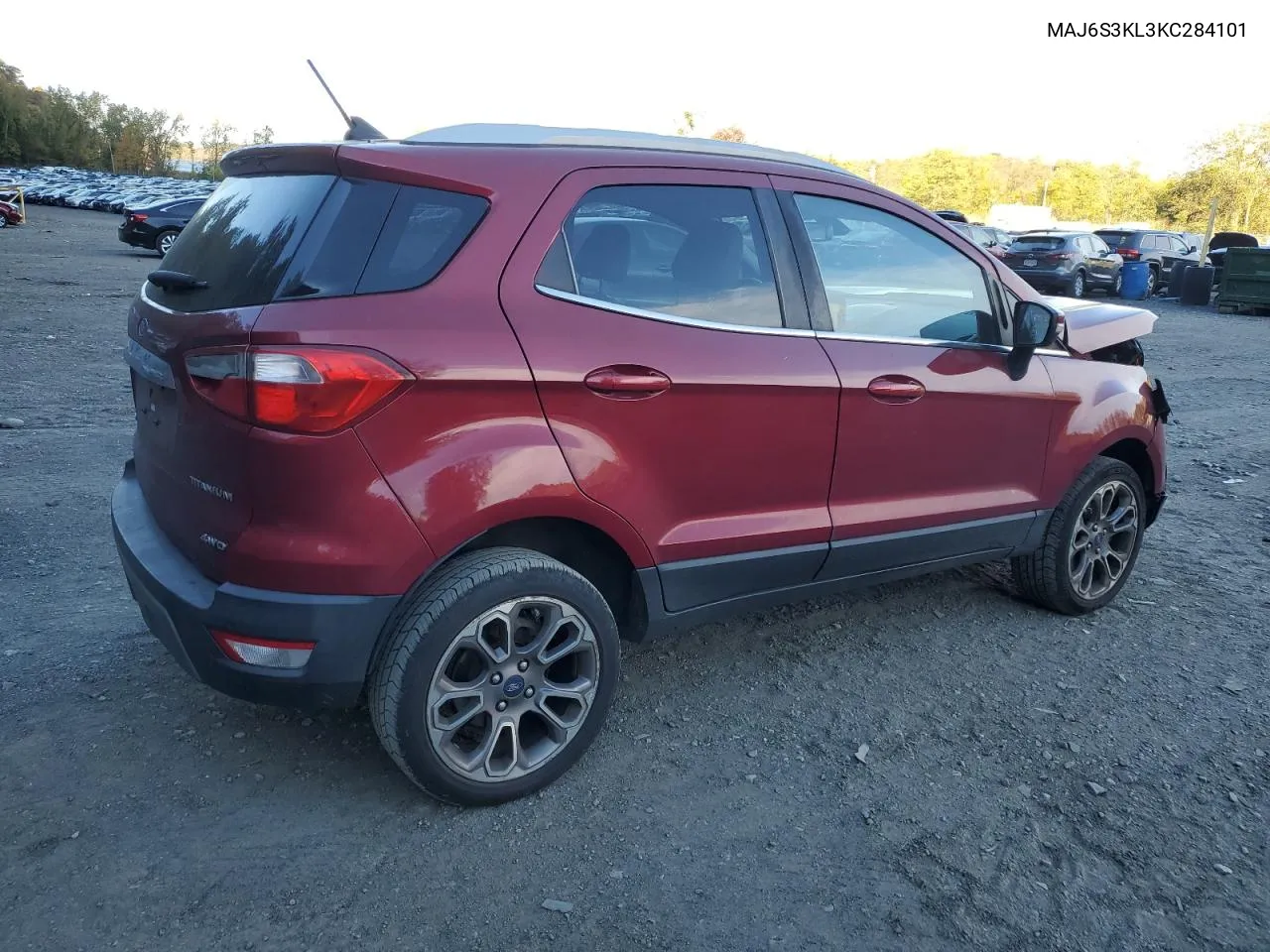 2019 Ford Ecosport Titanium VIN: MAJ6S3KL3KC284101 Lot: 76189904