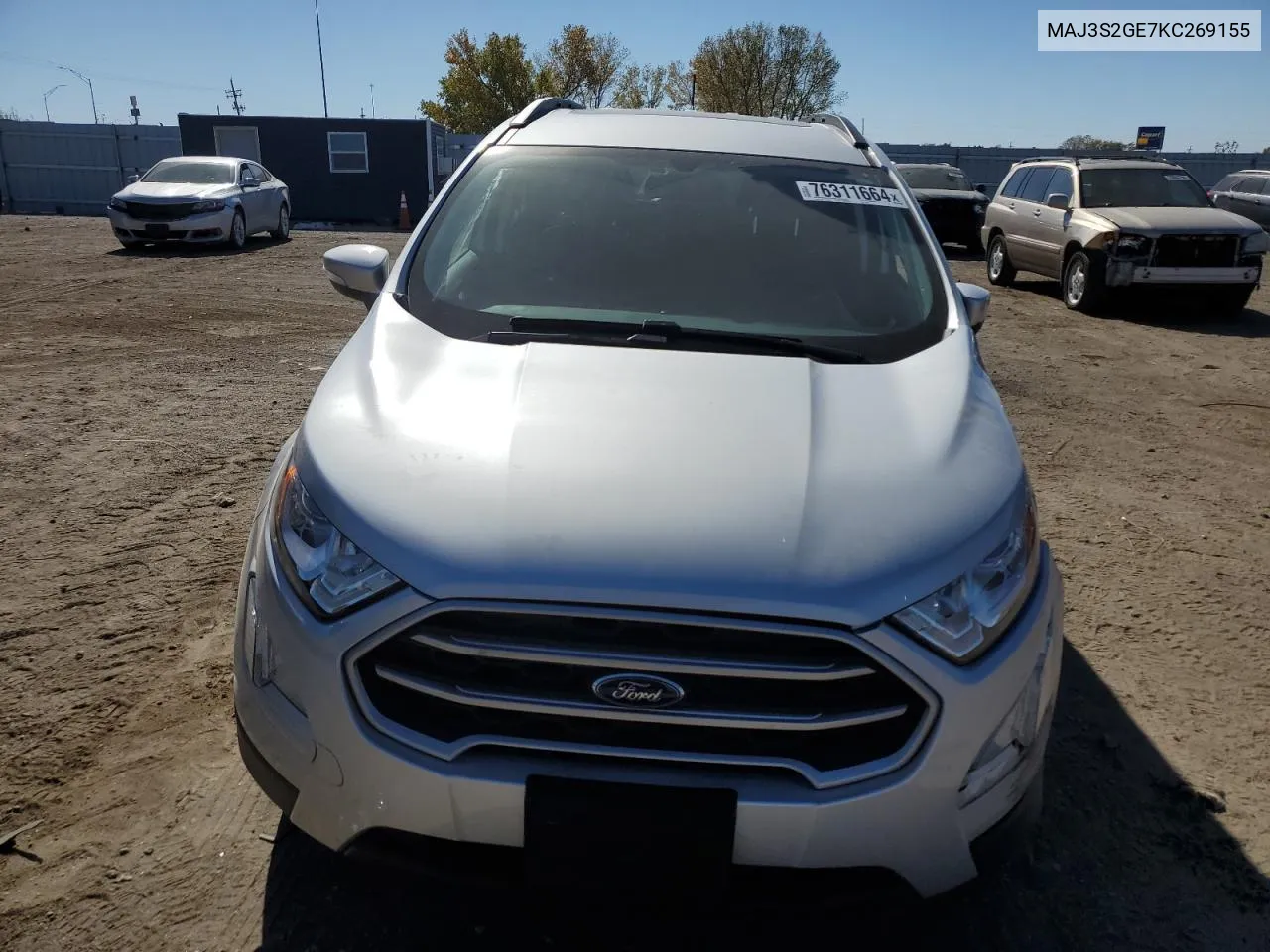 2019 Ford Ecosport Se VIN: MAJ3S2GE7KC269155 Lot: 76311664