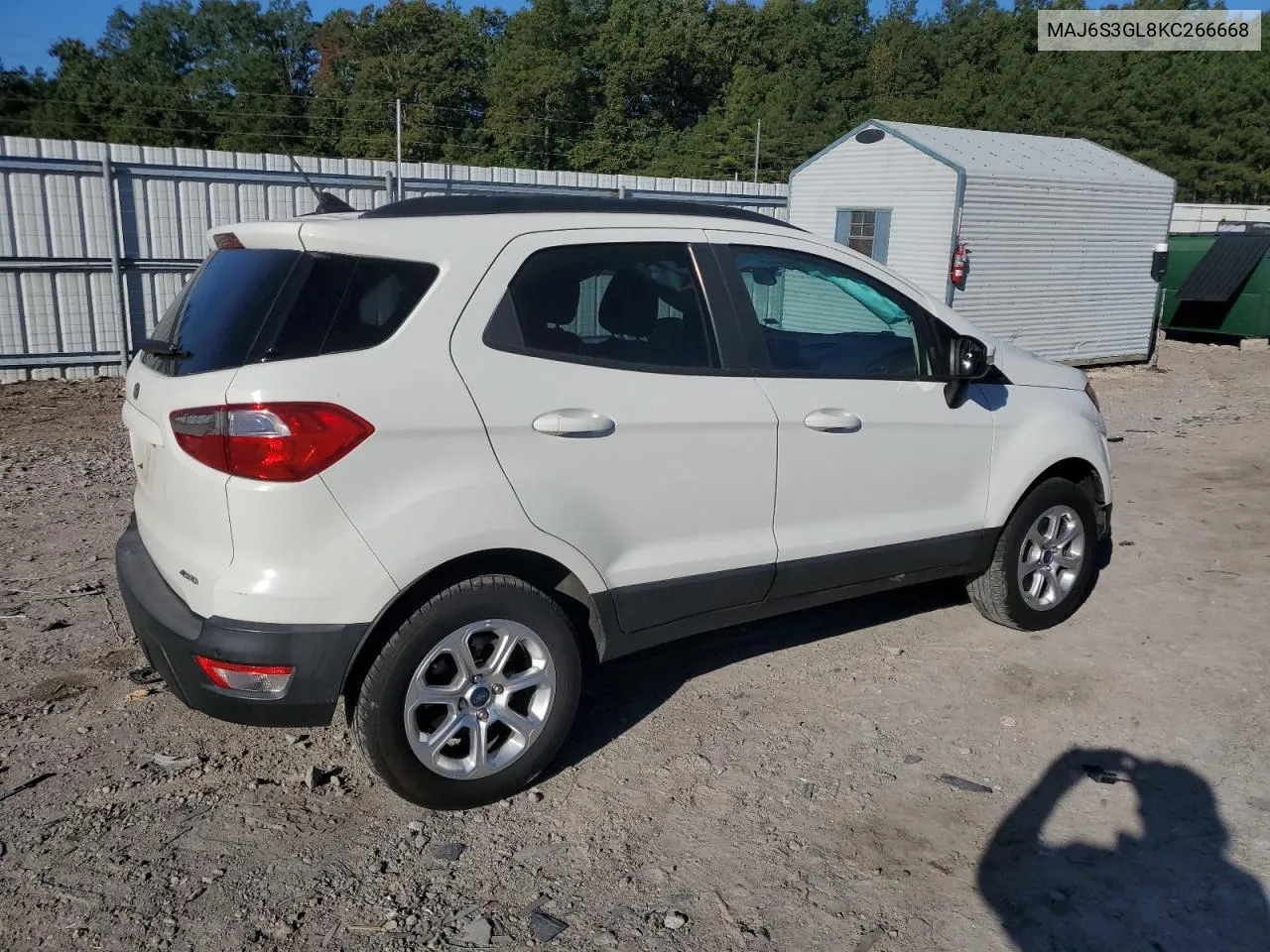 2019 Ford Ecosport Se VIN: MAJ6S3GL8KC266668 Lot: 76322814