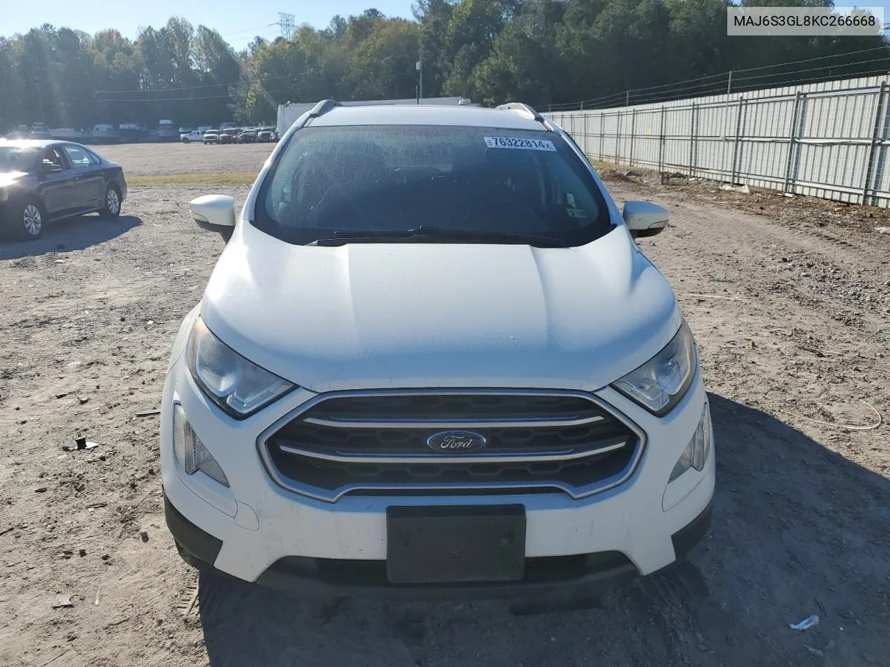 2019 Ford Ecosport Se VIN: MAJ6S3GL8KC266668 Lot: 76322814