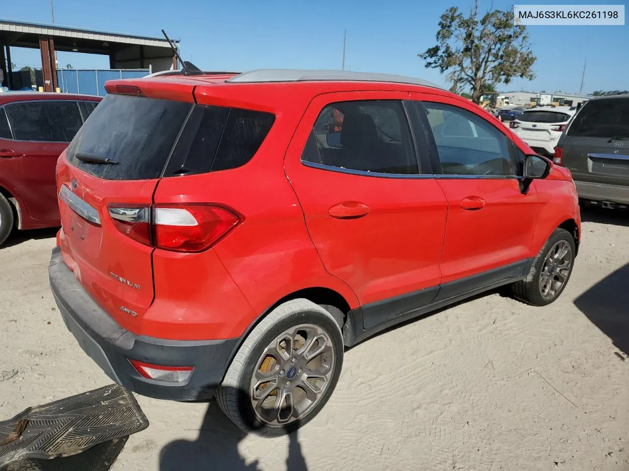 2019 Ford Ecosport Titanium VIN: MAJ6S3KL6KC261198 Lot: 76493404