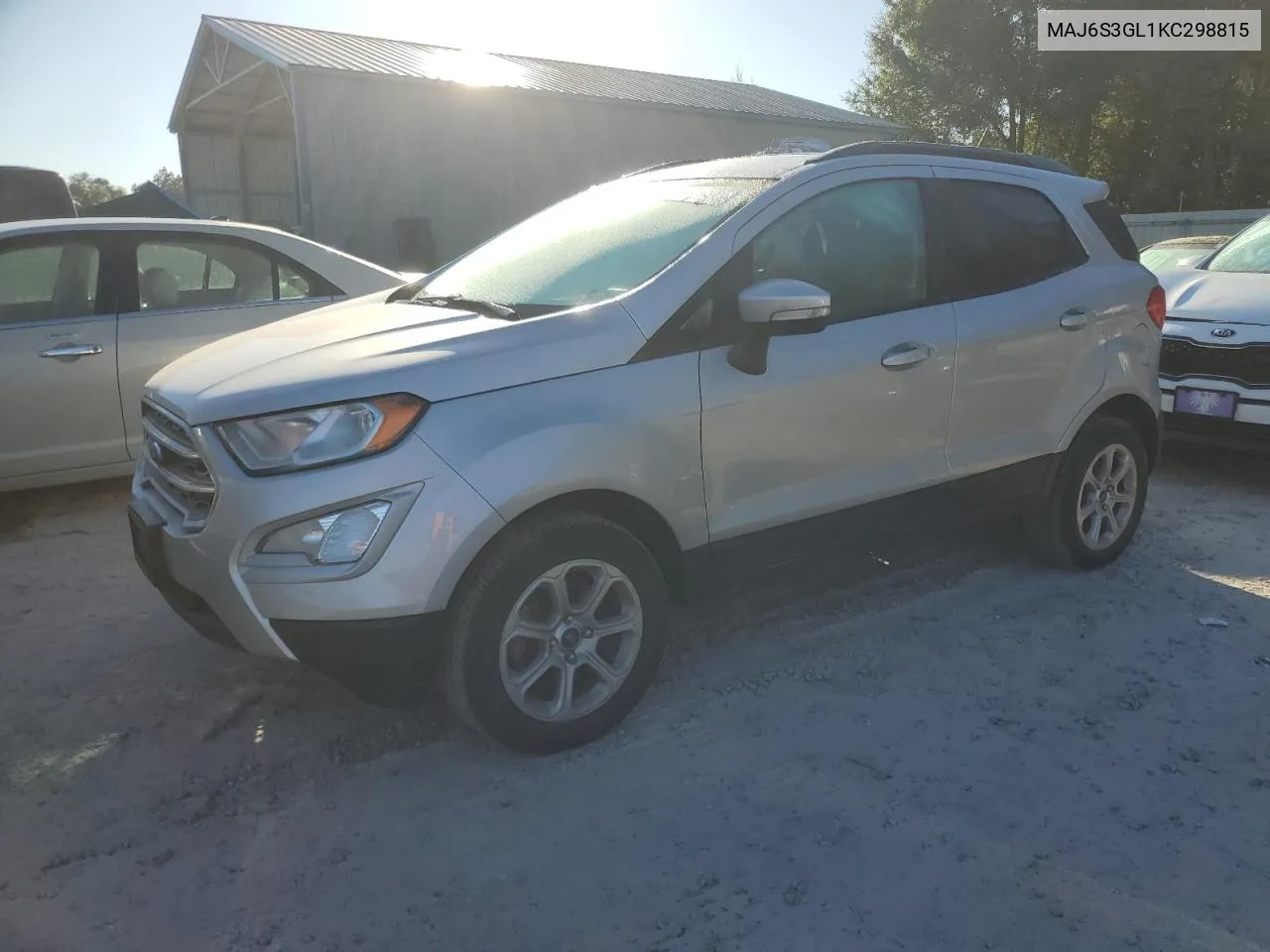 2019 Ford Ecosport Se VIN: MAJ6S3GL1KC298815 Lot: 76561904