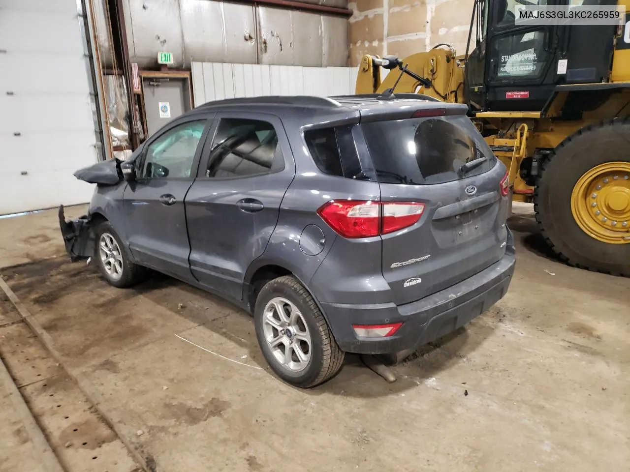 2019 Ford Ecosport Se VIN: MAJ6S3GL3KC265959 Lot: 76633984